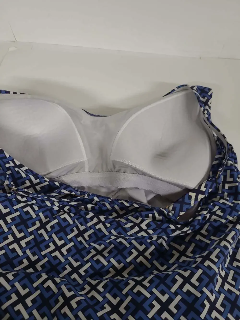 Lands' End Tankini Top Women's Size 20W Built in Bra Adjustable Straps